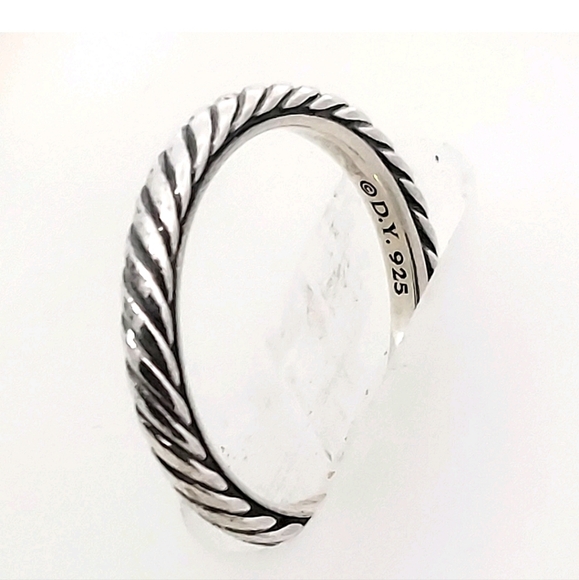 David Yurman Cable Collectibles® Stack Stax Sterling Silver Ring Size 6 - Picture 1 of 7